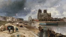 J.B.Jongkind, Notre-Dame vue du quai de la Tournelle, 1852, Petit Palais, Musée des Beaux-Arts de Paris