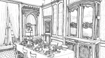 Salle à manger d'Hébert © Dessin de Sarah Gautier (2022). Musée Hébert. Département de l'Isère 