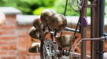 Roue à aubes, détail de la machine à eau de Pierre Luu