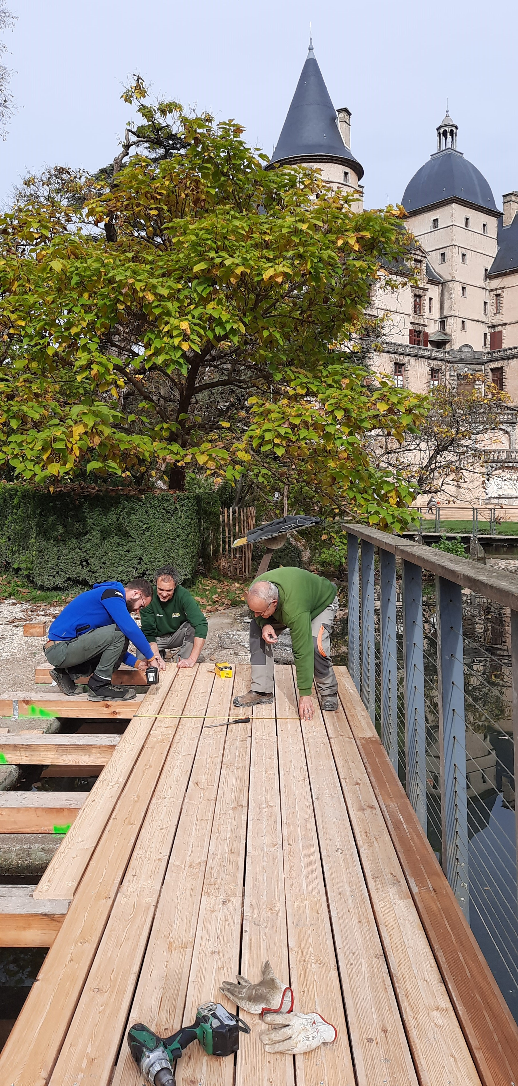 Le nouveau ponton du parc © Domaine de Vizille | Département de l'Isère