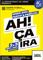 Ah ! ça ira écrit en gros sur fon jaune avec date de l'évènement