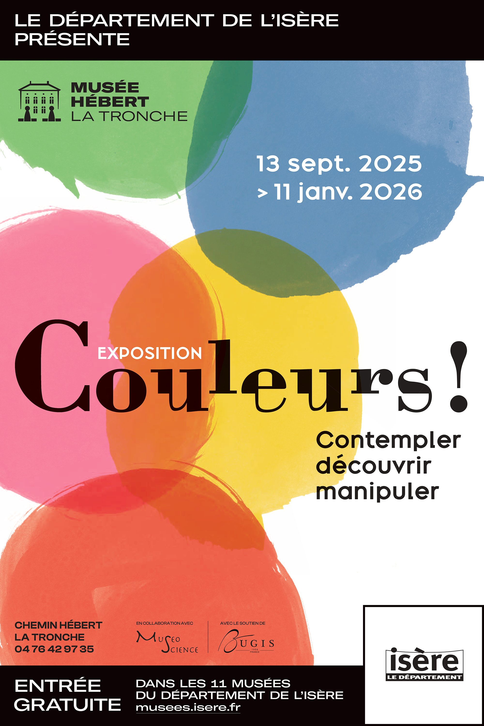 Couleurs ! Contempler découvrir manipuler 13 septembre 2025 - 11 janvier 2026