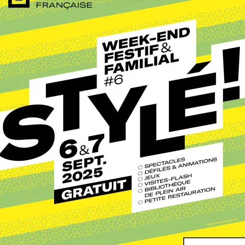 Affiche de l'événement Stylé ! Week-end festif et familial. 6 et 7 septembre 2025. Gratuit
