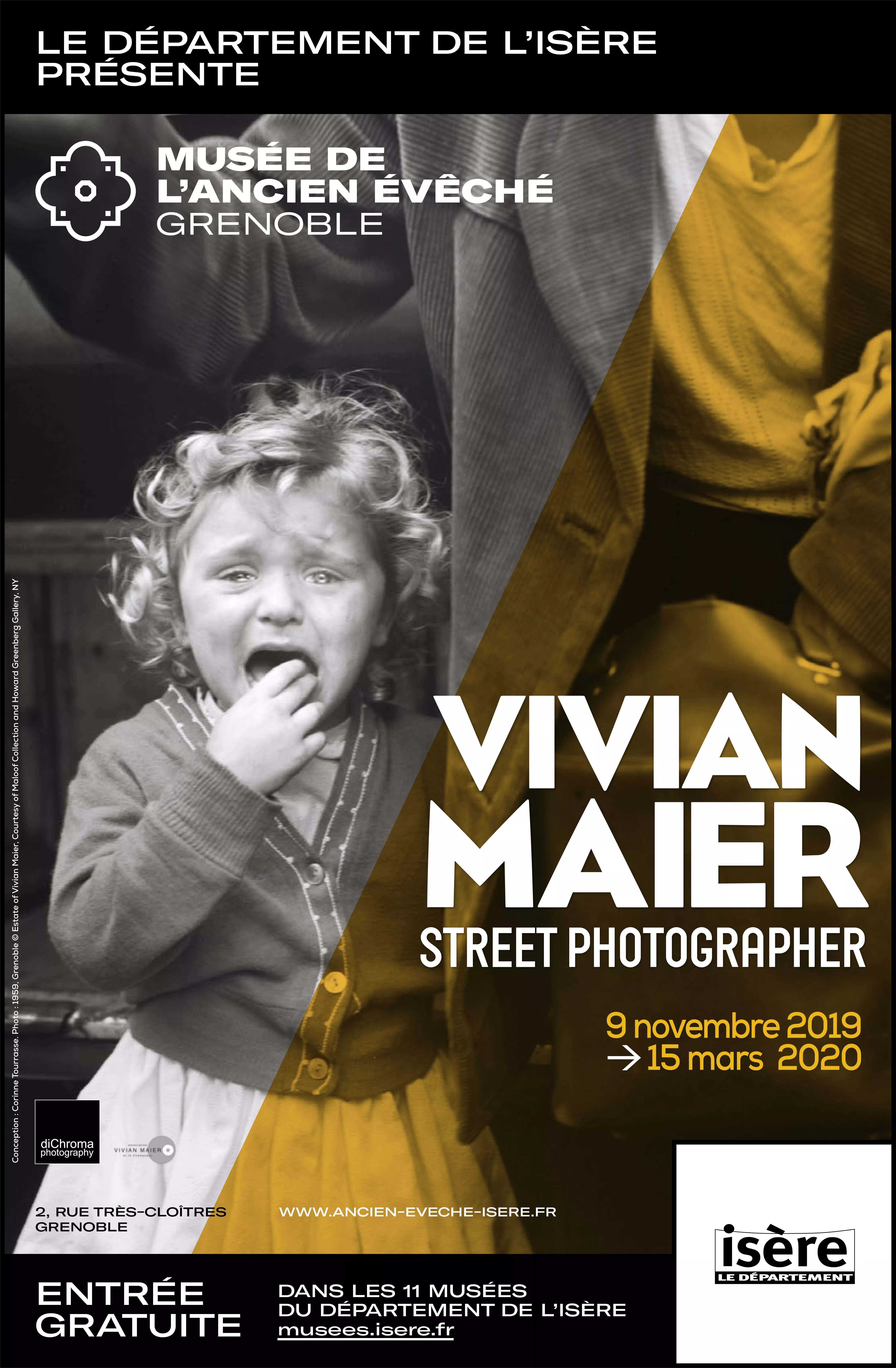 Affiche Vivian Maier © Musée de l'Ancien Evêché