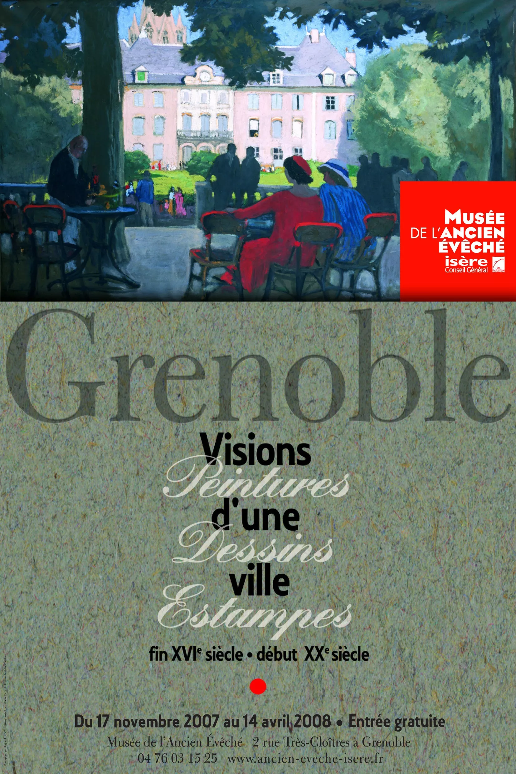 Affiche Grenoble Visions d'une ville © Musée de l'Ancien Evêché