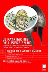 Affiche Le patrimoine de l'Isère en BD © Musée de l'Ancien Evêché