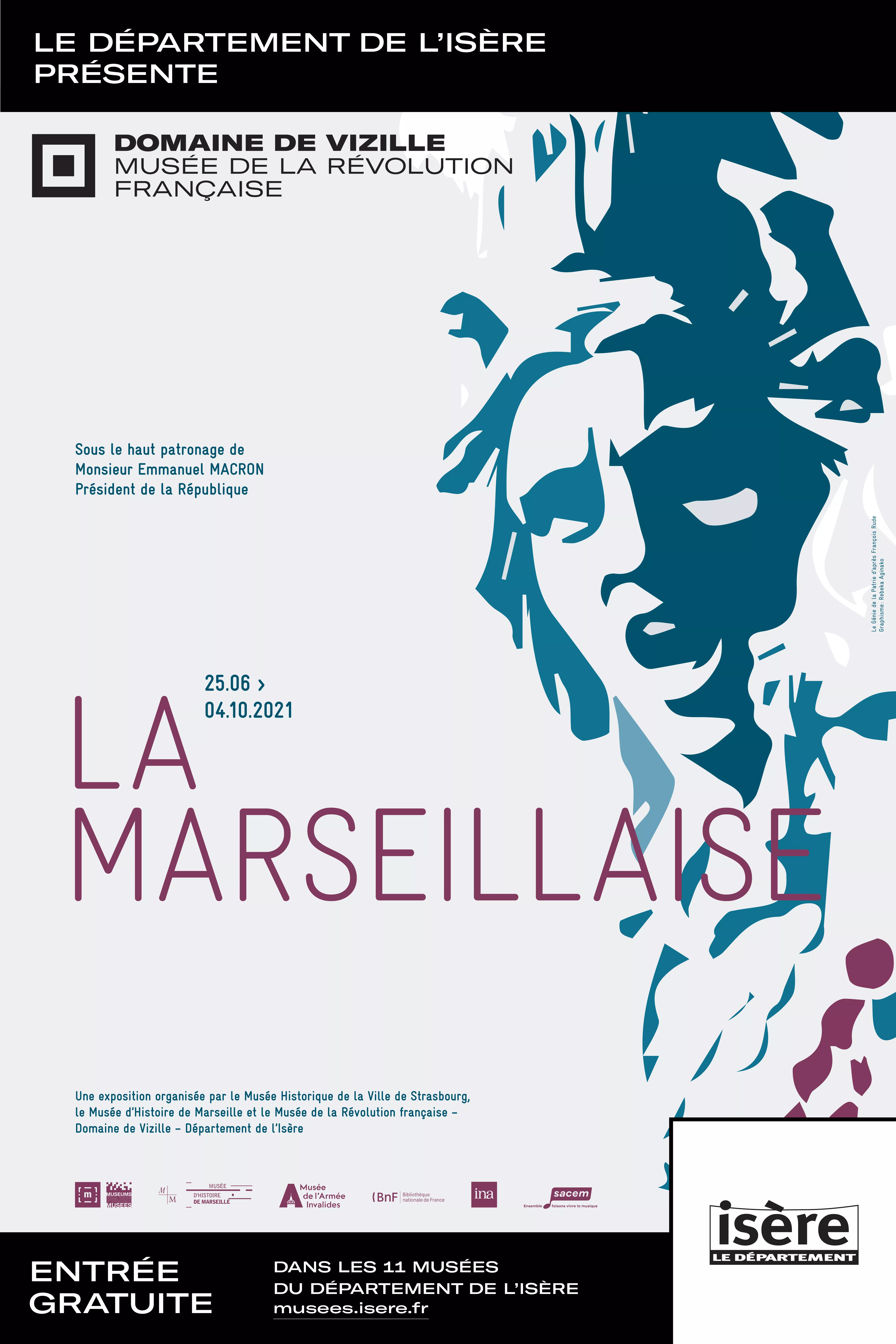 La Marseillaise - Exposition temporaire © Visuel d'après François Rude, Graphisme Rebeka Aginako