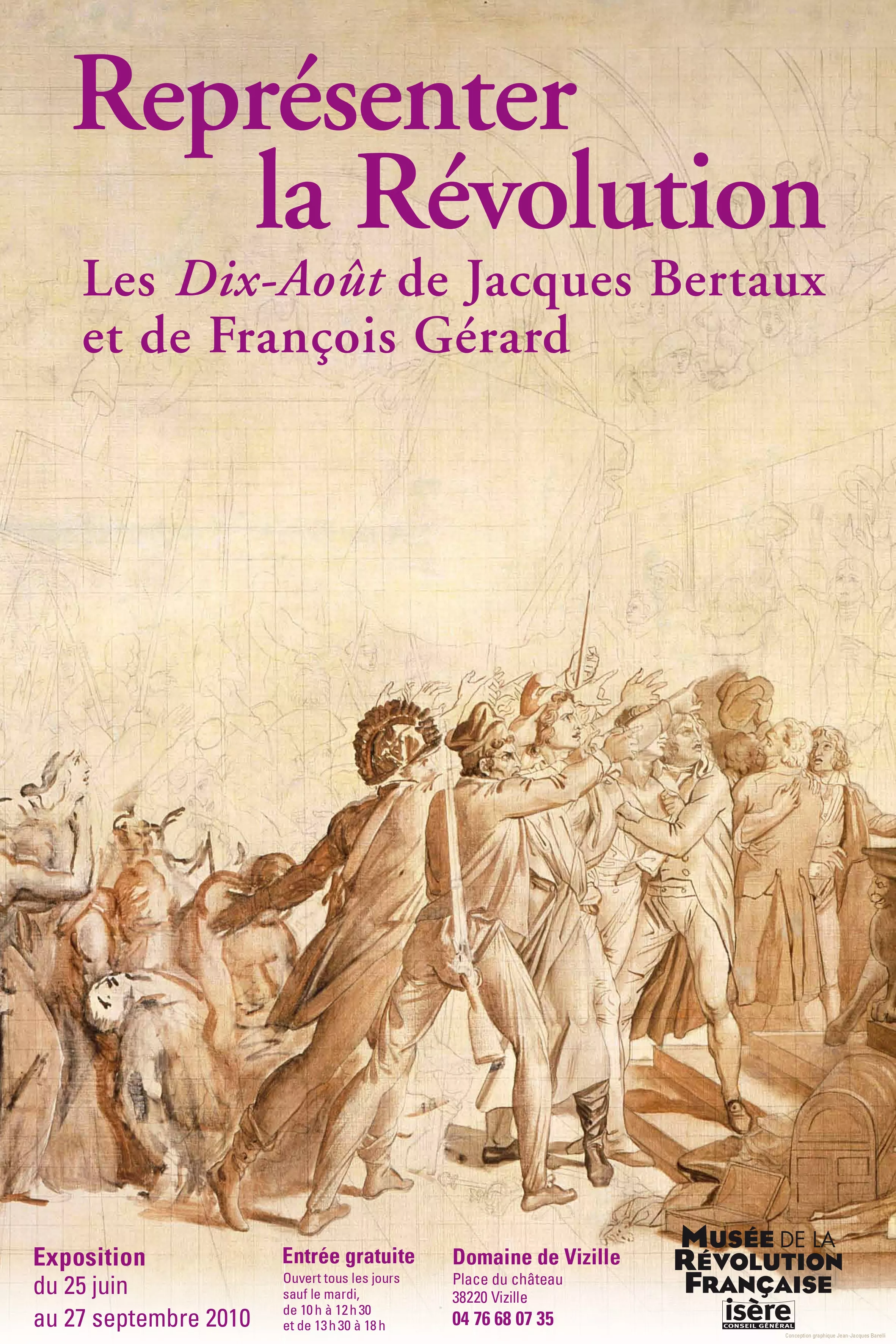Affiche Représenter la Révolution © Domaine de Vizille / Département de l'Isère Affiche Représenter la Révolution © Domaine de Vizille / Département de l'Isère