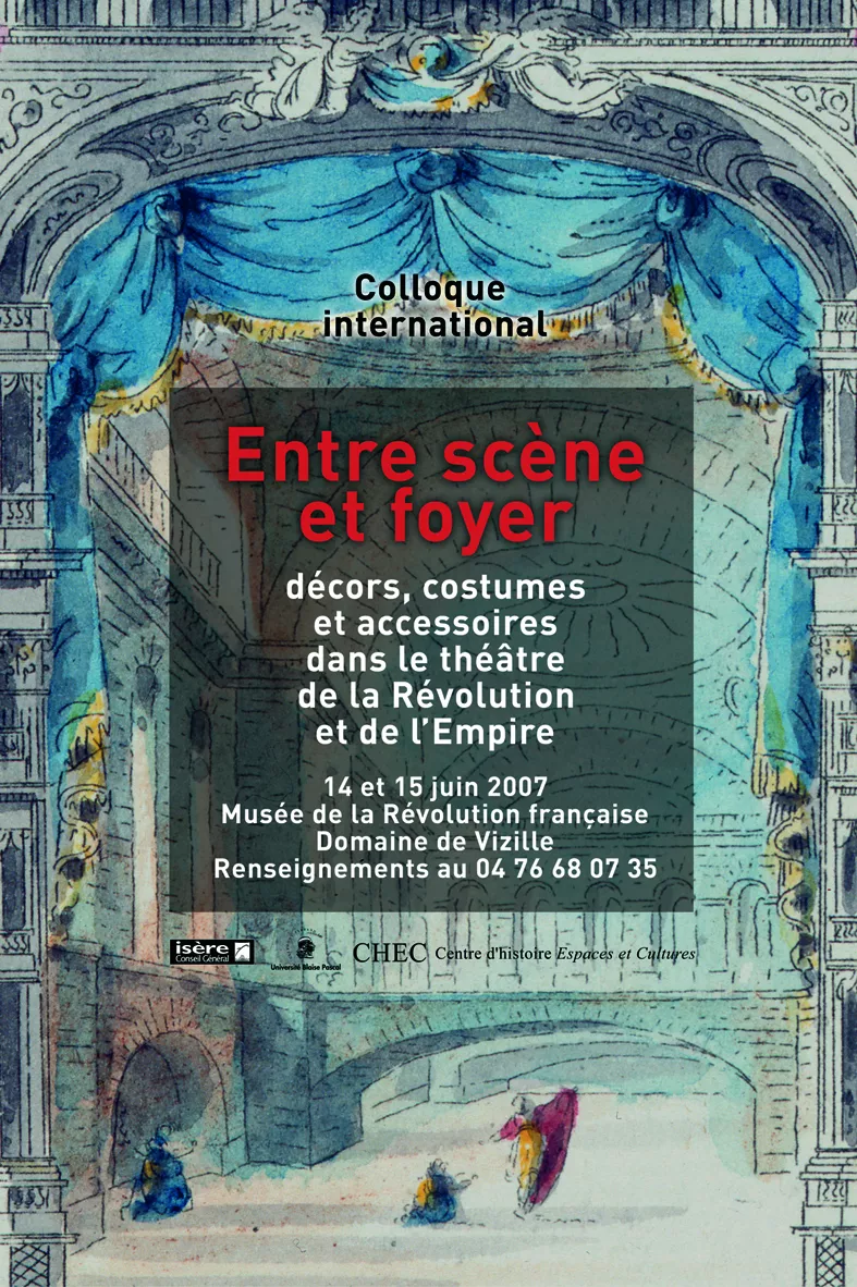 Affiche "Entre scène et foyer" © Domaine de Vizille - Musée de la Révolution française / Département de l'Isère