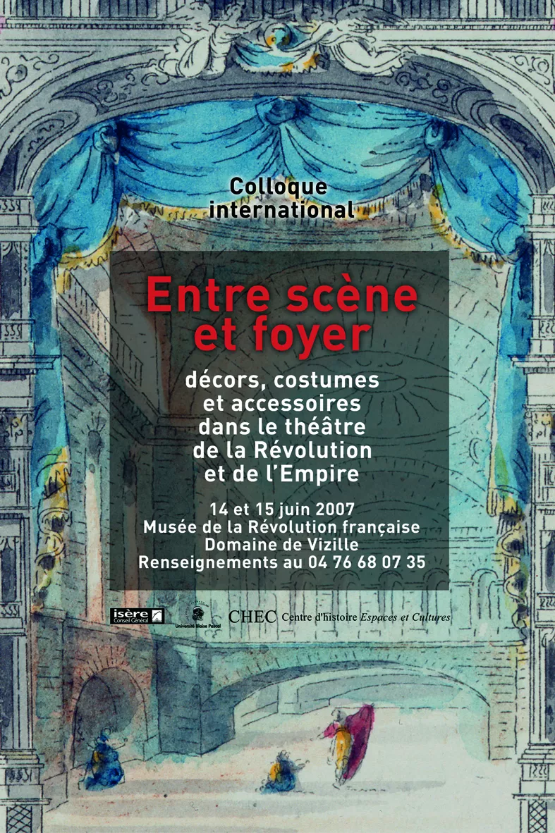 Affiche "Entre scène et foyer" © Domaine de Vizille - Musée de la Révolution française / Département de l'Isère Affiche "Entre scène et foyer" © Domaine de Vizille - Musée de la Révolution française / Département de l'Isère