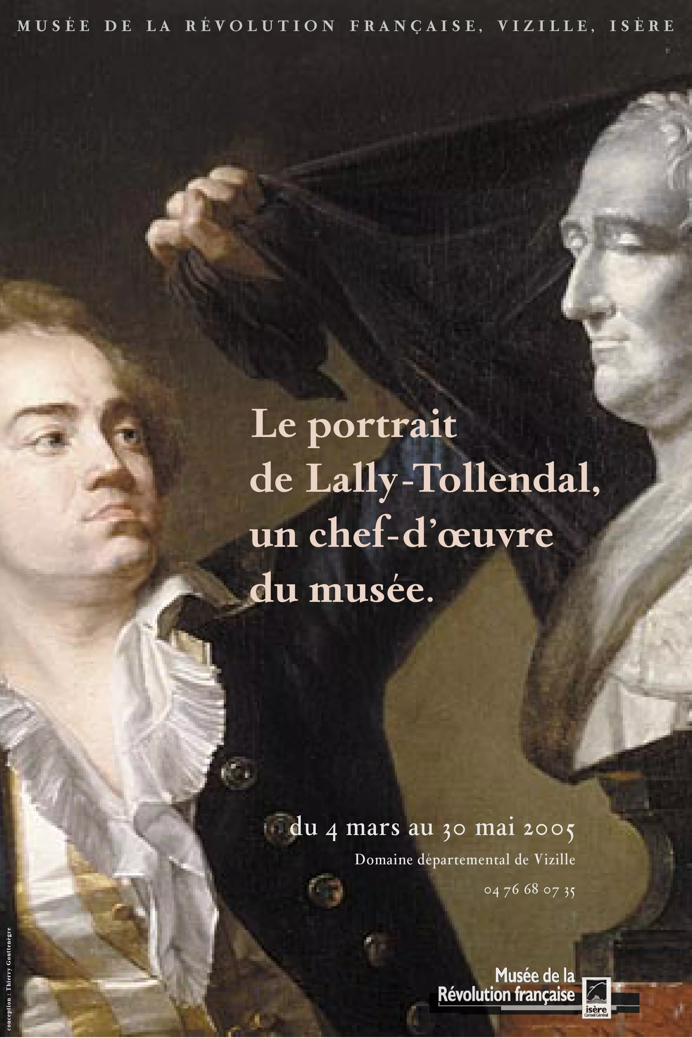 Affiche "Le portrait de Lally-Tollendal, un chef d’œuvre du musée" © Domaine de Vizille - Musée de la Révolution française / Département de l'Isère