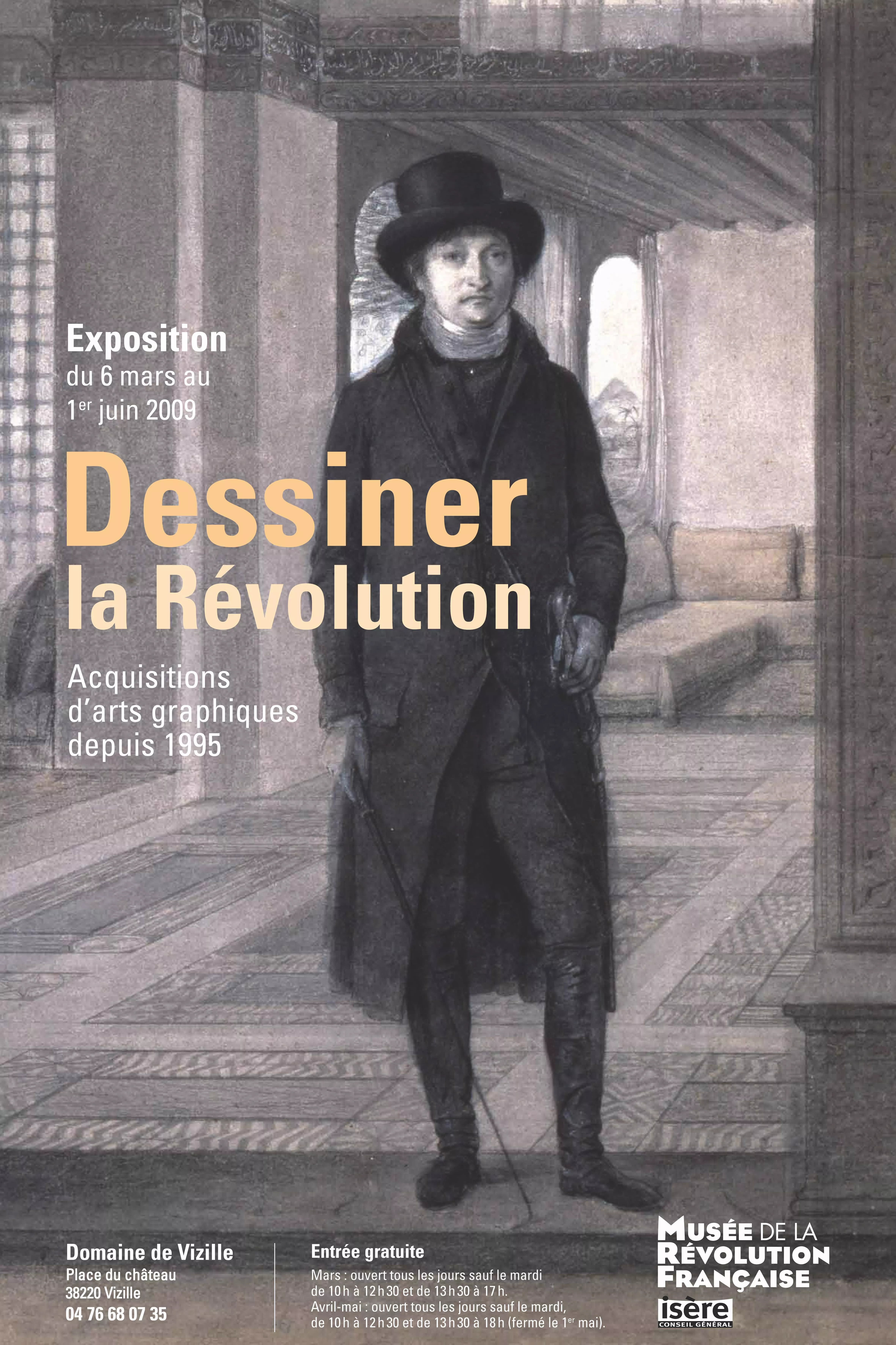 Affiche "Dessiner la Révolution" © Domaine de Vizille - Musée de la Révolution française / Département de l'Isère