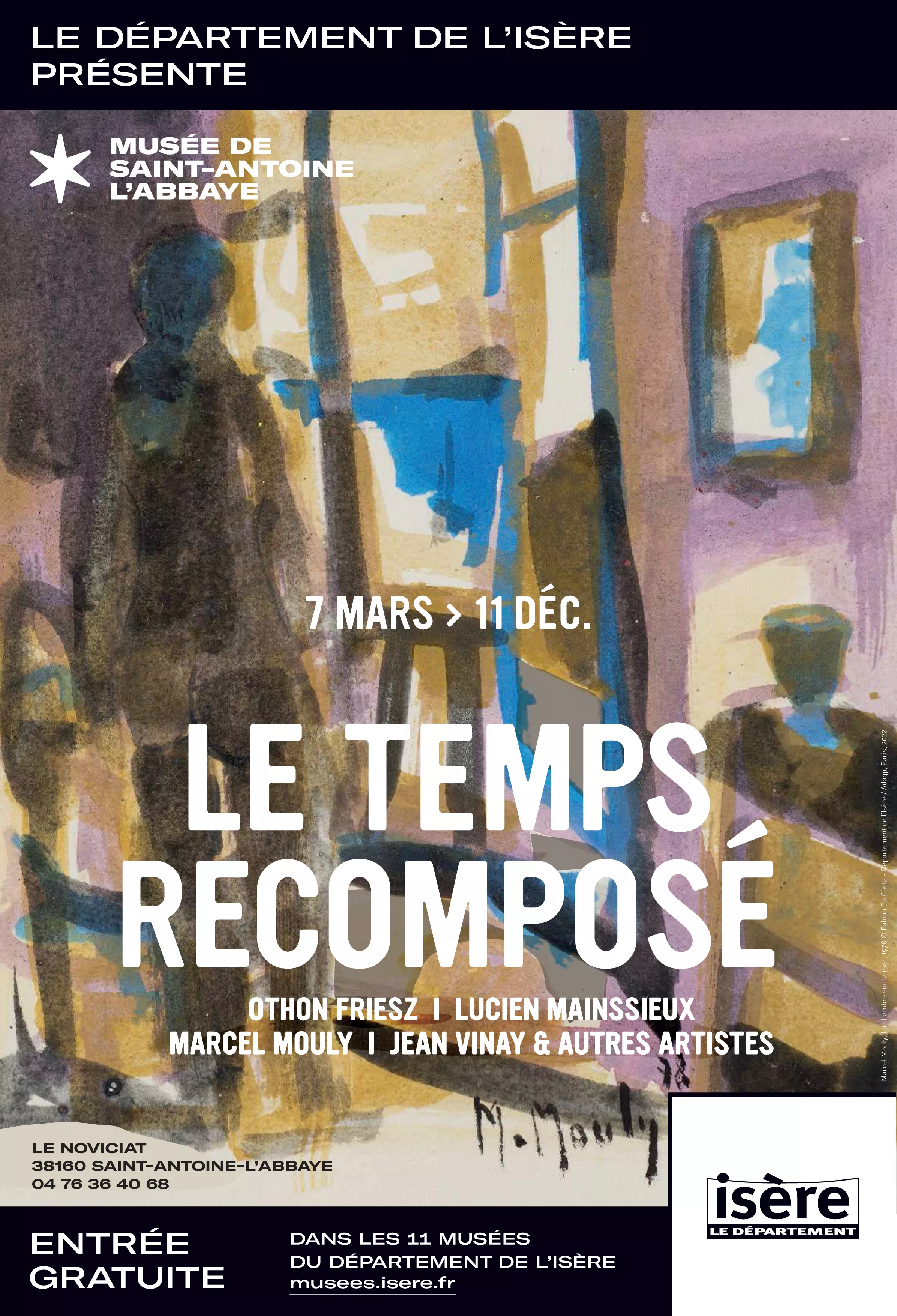 Affiche de l'exposition le temps recomposé © Stéphanie Dozol Affiche de l'exposition le temps recomposé © Stéphanie Dozol