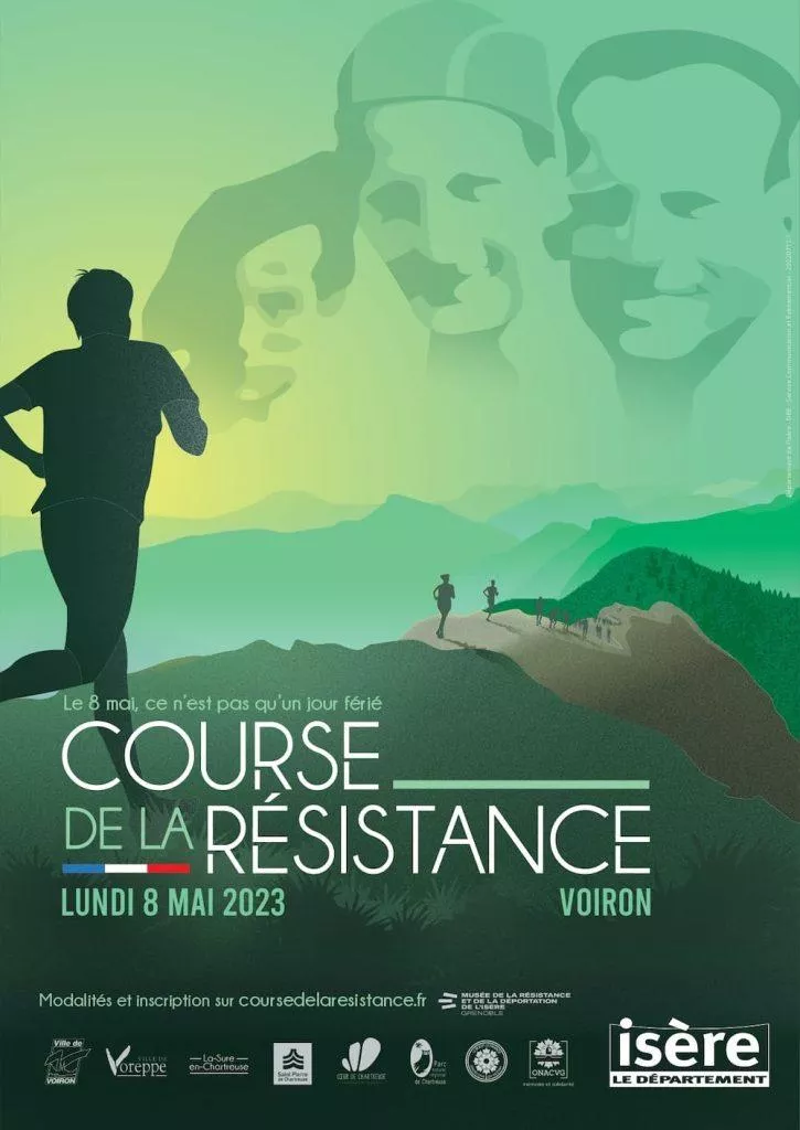Affiche de la Course de la résistance 2023