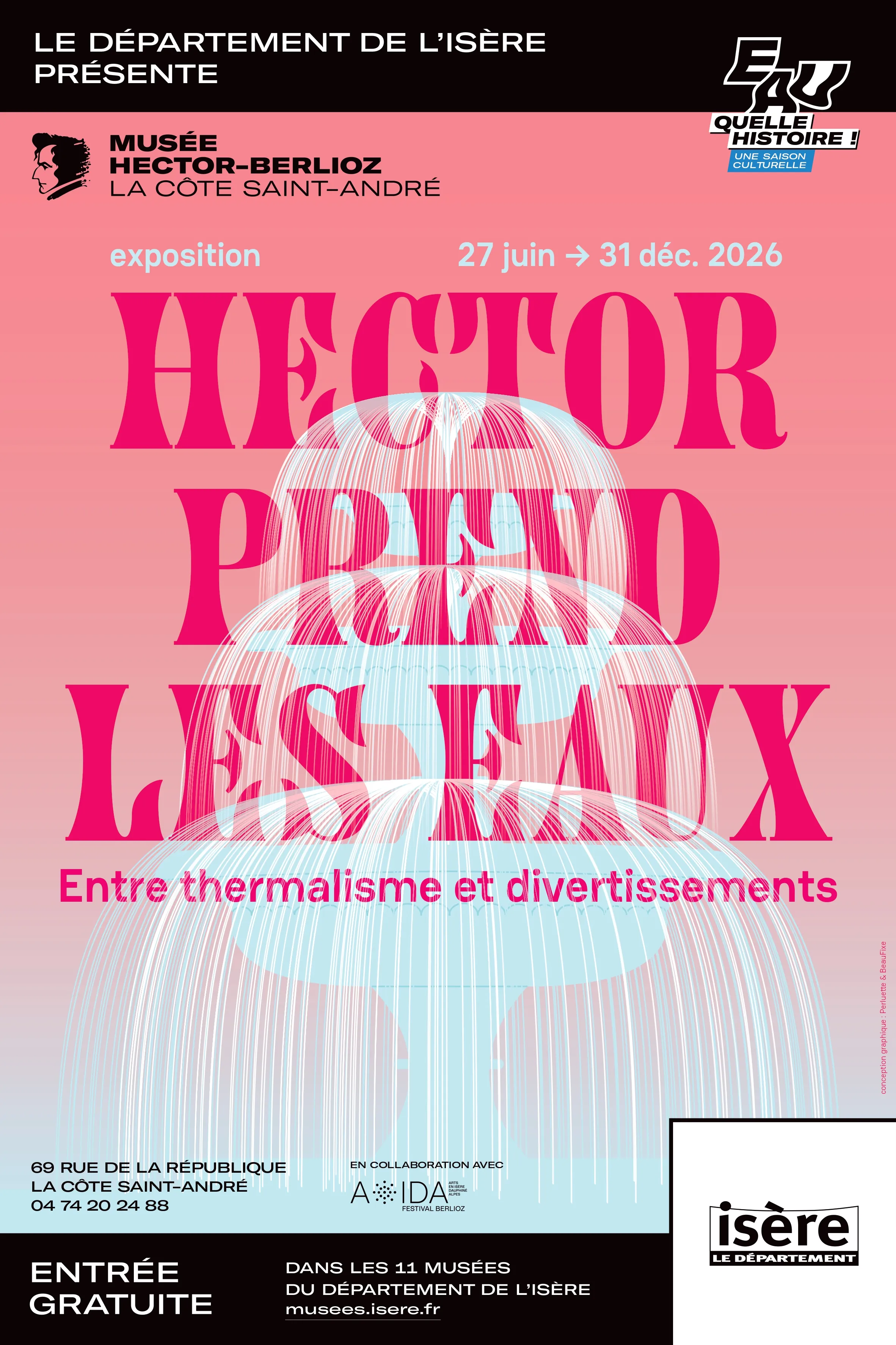 affiche exposition Hector prend les eaux