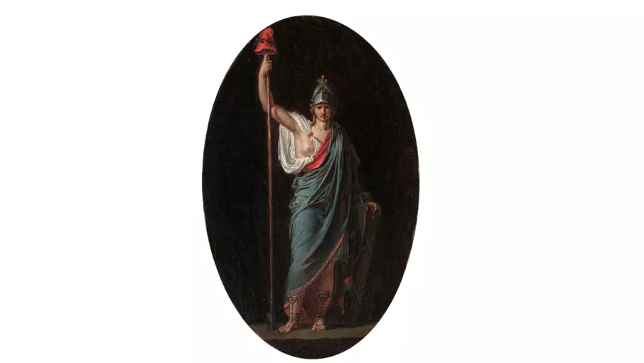 Visuel de l'écusson de La République peint par Jean-Baptiste Wicar © Coll. Musée de la Révolution française-Domaine de Vizille/Département de l'Isère