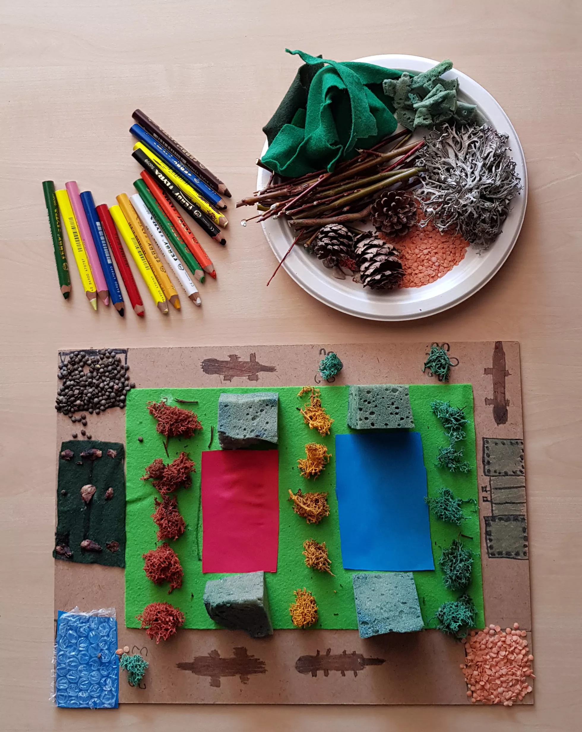Le service éducatif © Département de l'Isère/Domaine de Vizille Vue du résultat du matériel pour l'atelier Le parc de tes rêves © Département de l'Isère/Domaine de Vizille