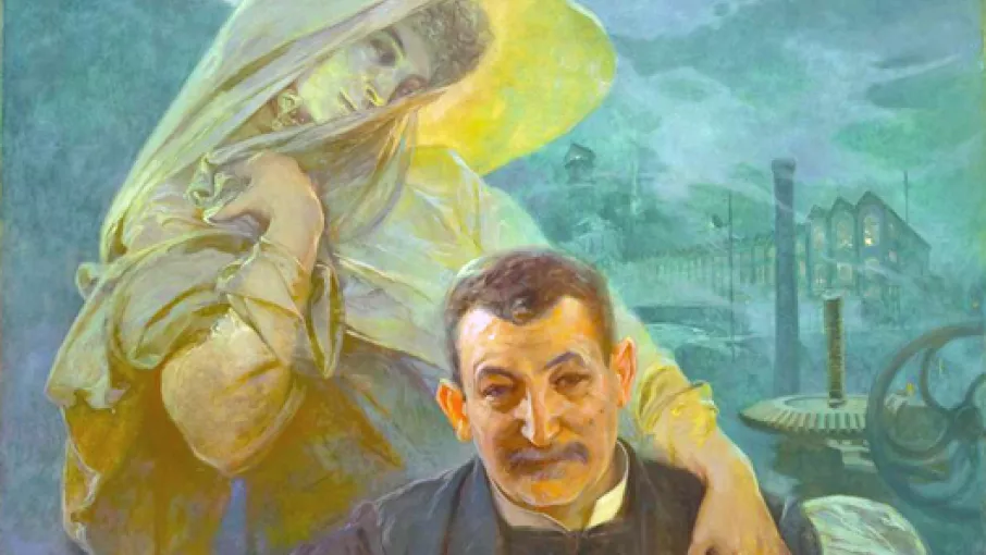 Aristide Bergès et la Houille blanche, Alfons Mucha © Maison Bergès-Musée de la Houille blanche