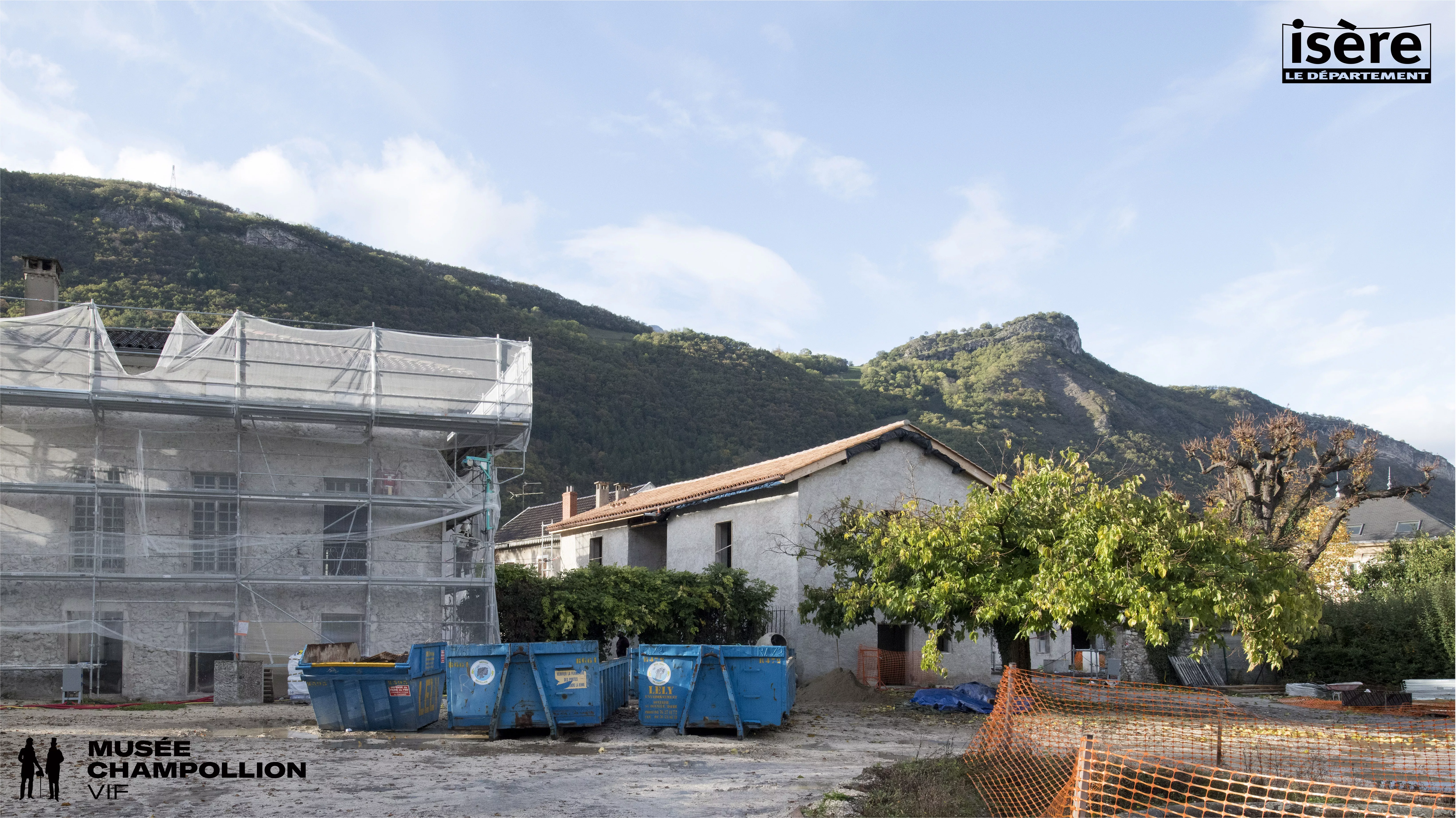 Le Musée Champollion en chantier © Département de l'Isère / Musée Champollion Le Musée Champollion en chantier © Département de l'Isère / Musée Champollion