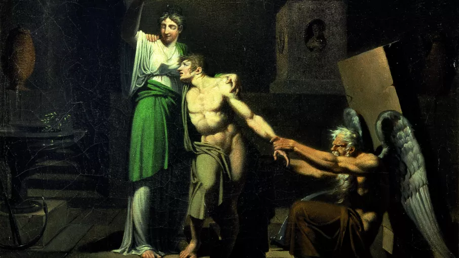 Armand-Charles Caraffe | L’Espérance soutient l’homme jusqu’au tombeau © Coll. Musée de la Révolution française | Domaine de Vizille