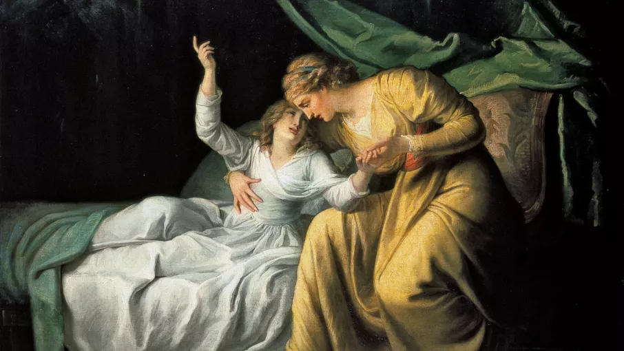 Maria Cosway | La Mort de Miss Gardiner © Coll. Musée de la Révolution française | Domaine de Vizille