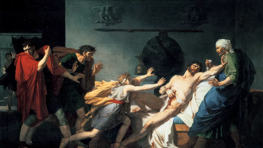 Pierre-Narcisse Guérin | La Mort de Caton d’Utique ©  Coll. Musée de la Révolution française | Domaine de Vizille