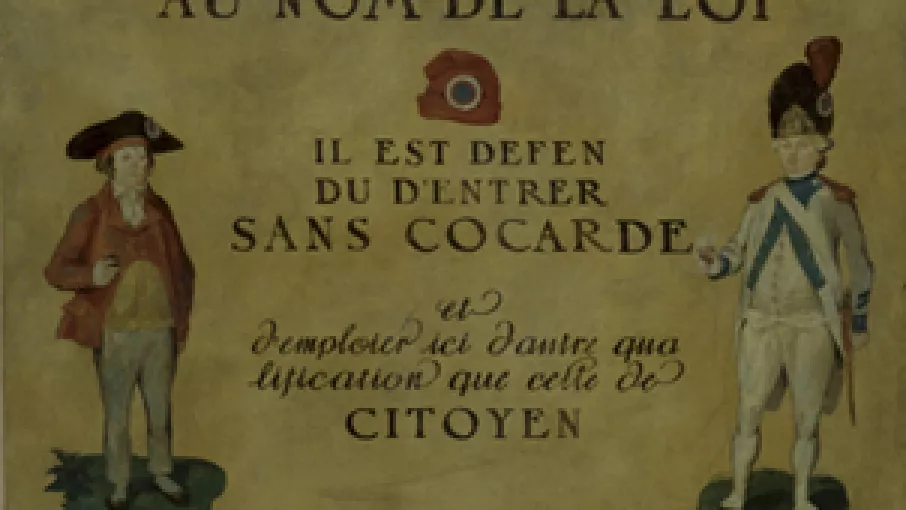 Enseigne de cabaret ©   Coll. Musée de la Révolution française | Domaine de Vizille