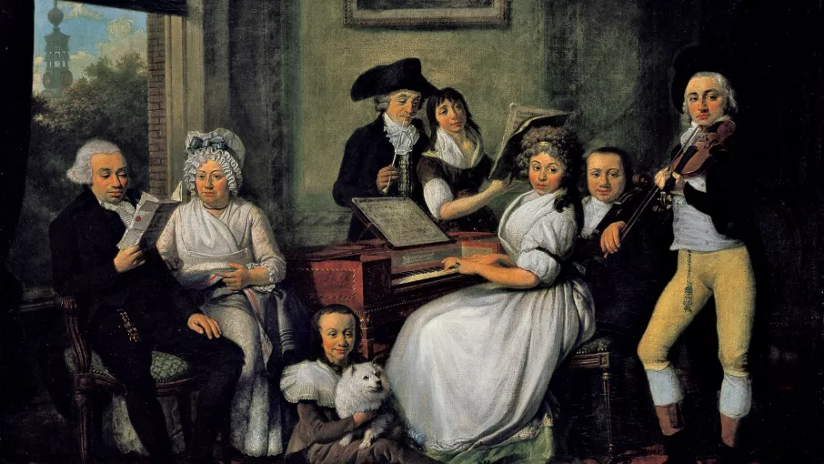 Jan Kamphuysen | Portrait d'une famille de patriotes à Amsterdam © Coll. Musée de la Révolution française | Domaine de Vizille