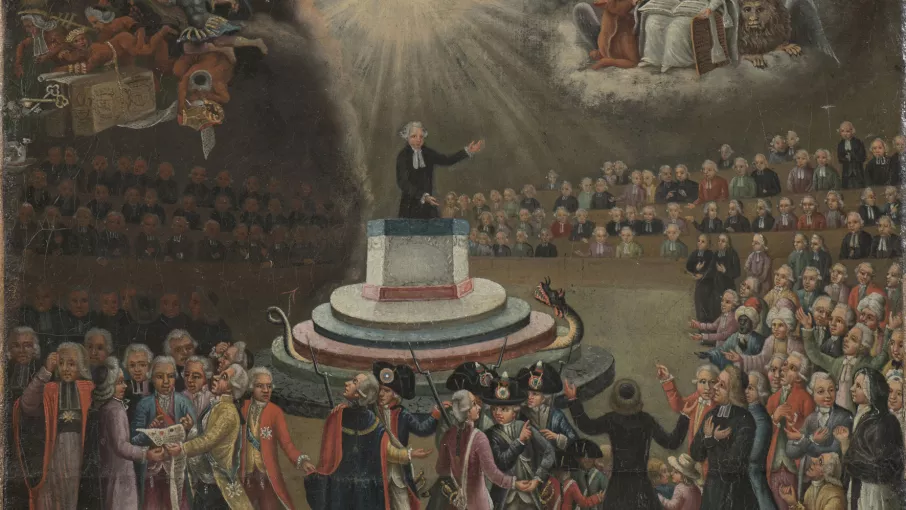 Allégorie du serment de l’Abbé Grégoire à la Constitution civile du clergé © Coll. Musée de la Révolution française-Domaine de Vizille 