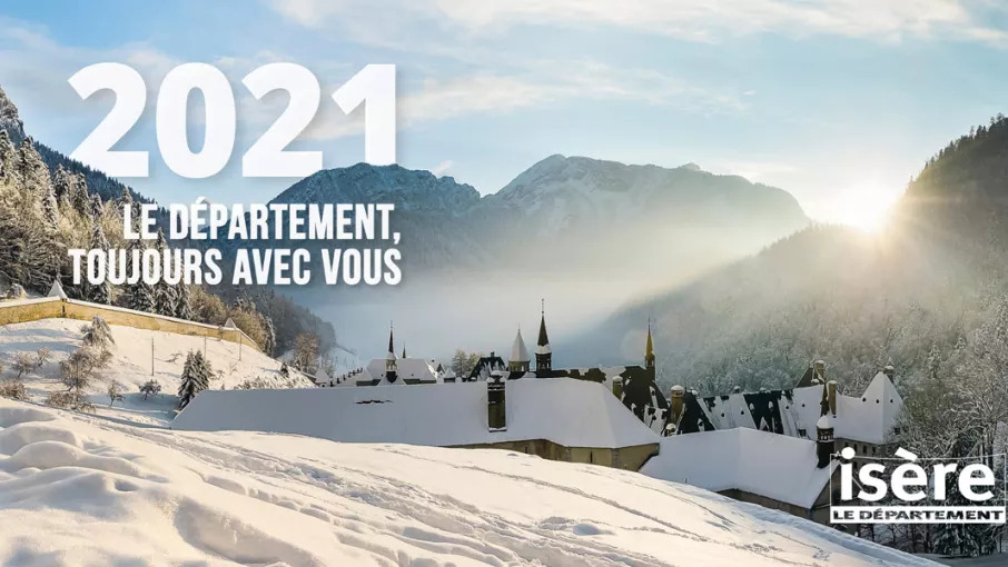 Le monastère de la grande Charteuse sous la neige © A. Gelin