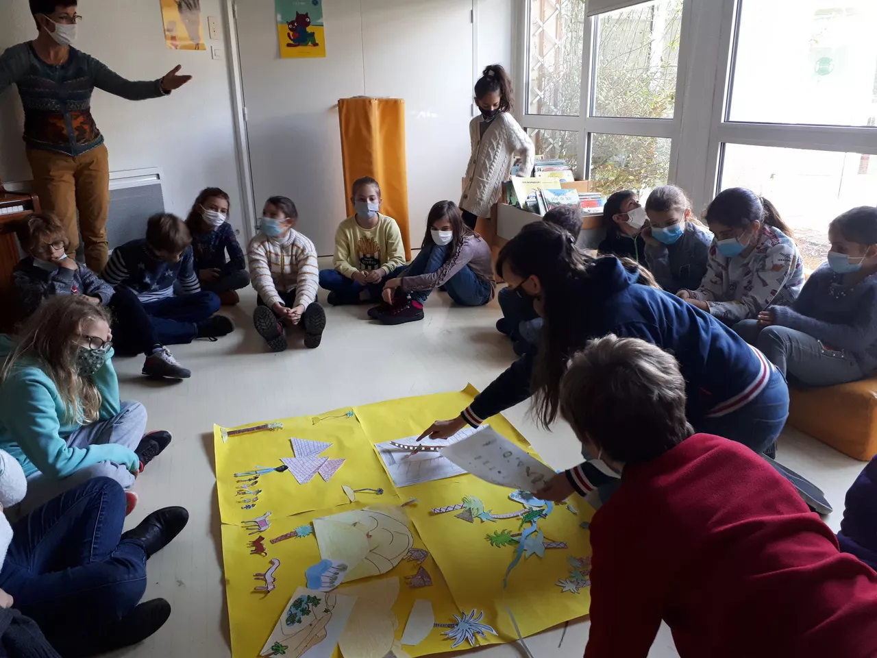 Ateliers de mise en image dans les classes de l’école primaire J.F Champollion © Département de l'Isère