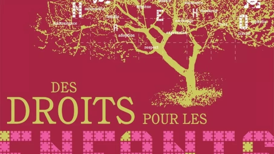 Affiche de l'exposition itinérante Des droits pour les enfants