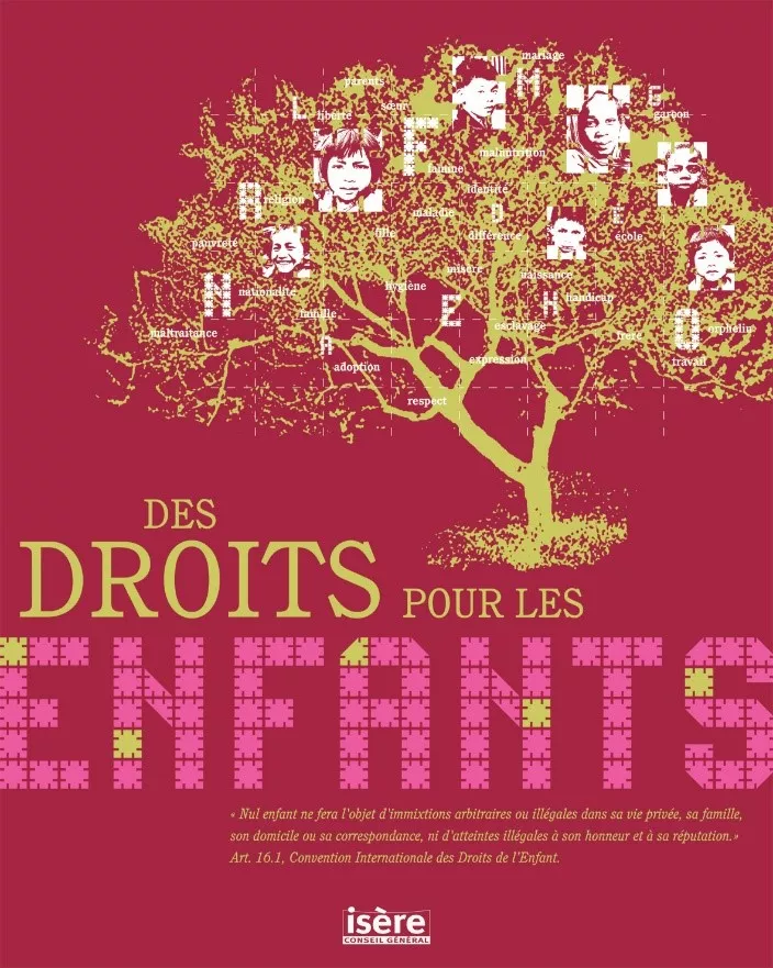 Affiche de l'exposition itinérante Des droits pour les enfants